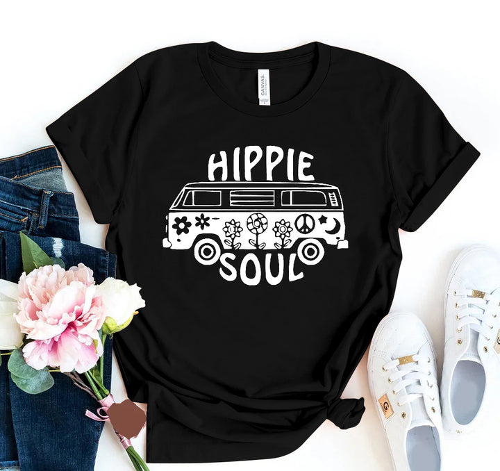 Hippie Soul T-shirt for Free-Spirited and Stylish Comfort