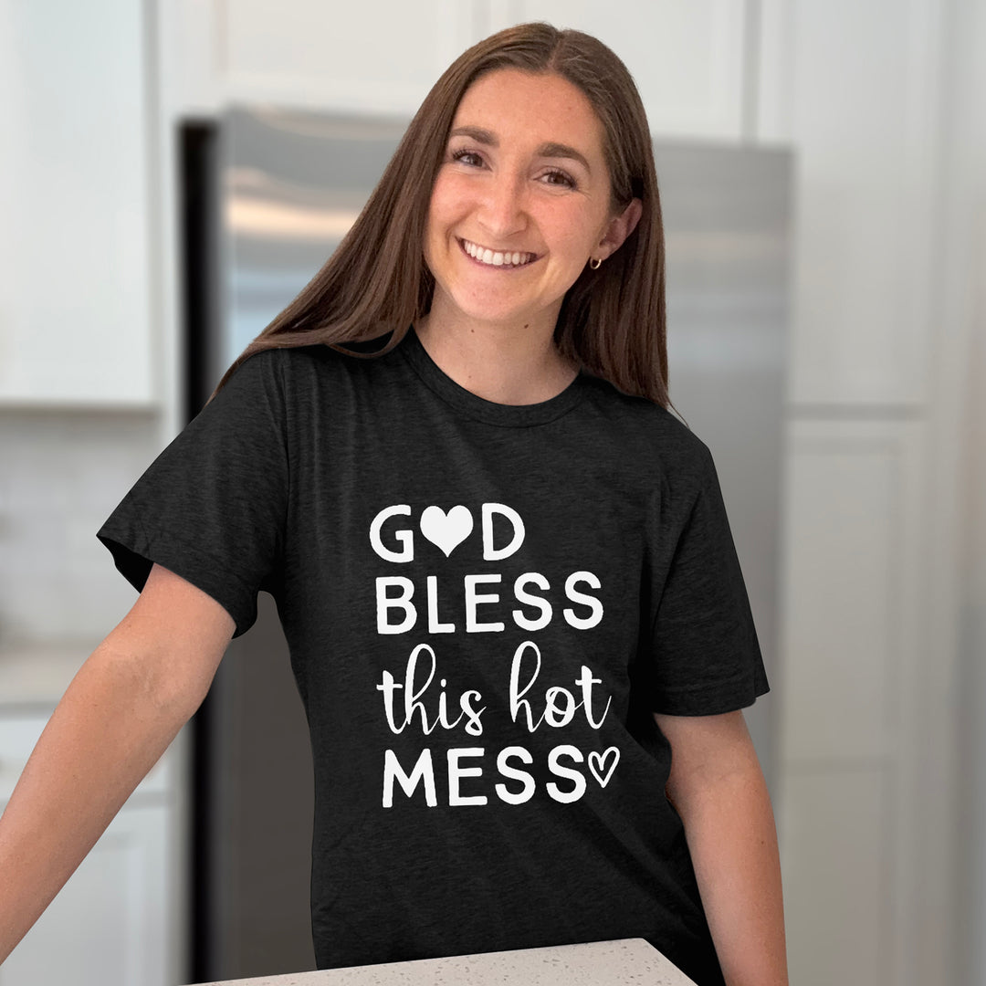 God Bless This Hot Mess Graphic Tee
