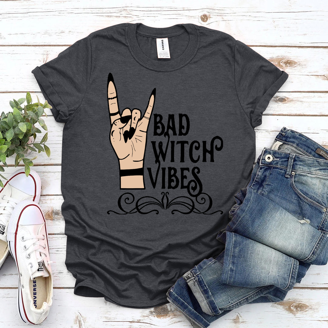 Dark gray t-shirt with &