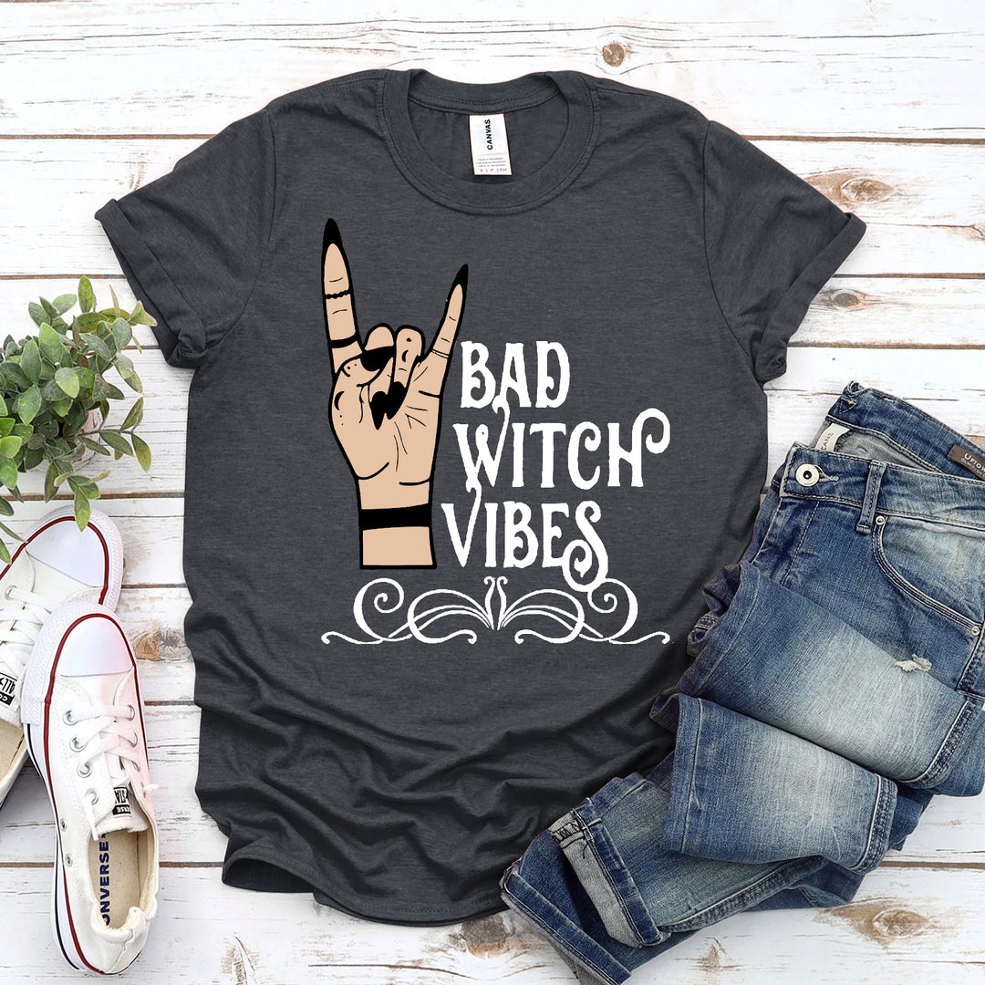 Black t-shirt with &