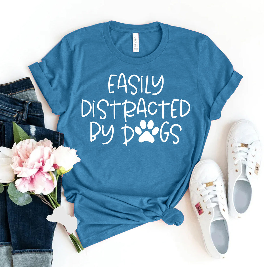 Blue t-shirt with &