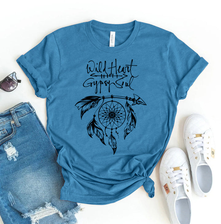 Blue t-shirt with &