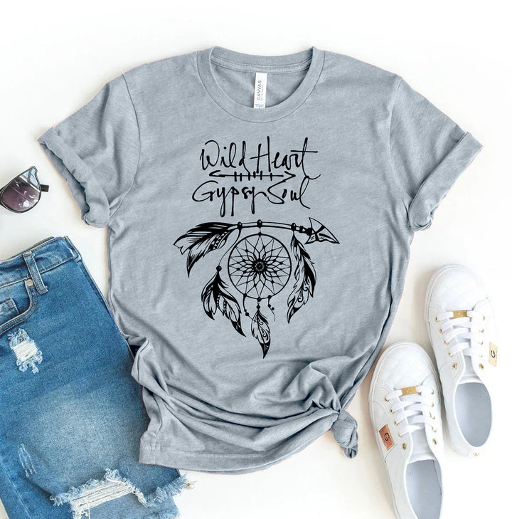 Gray t-shirt with &