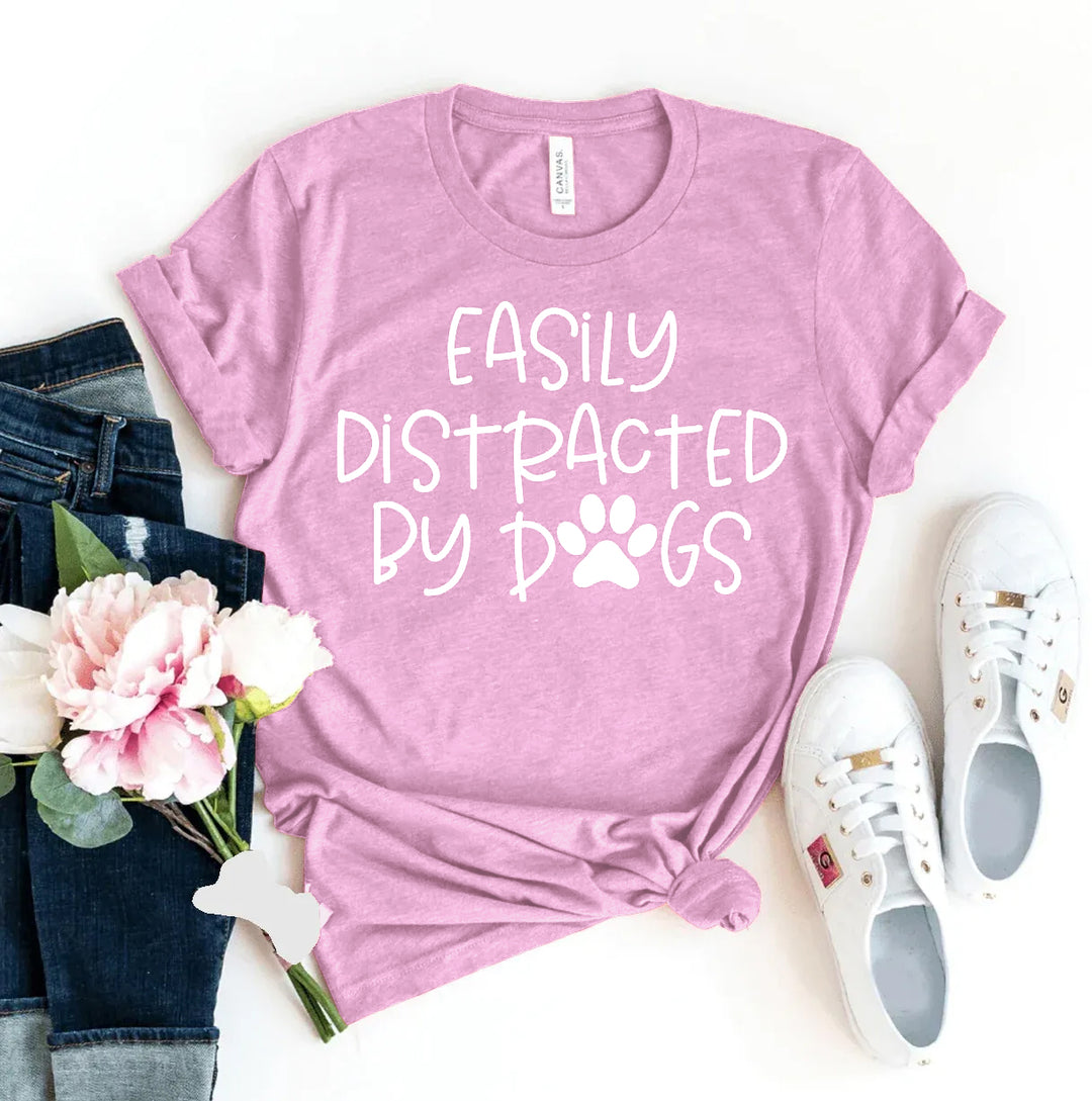 Lilac t-shirt with &
