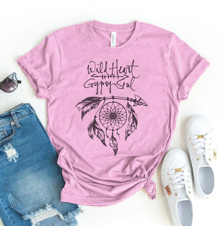 Lilac t-shirt with &