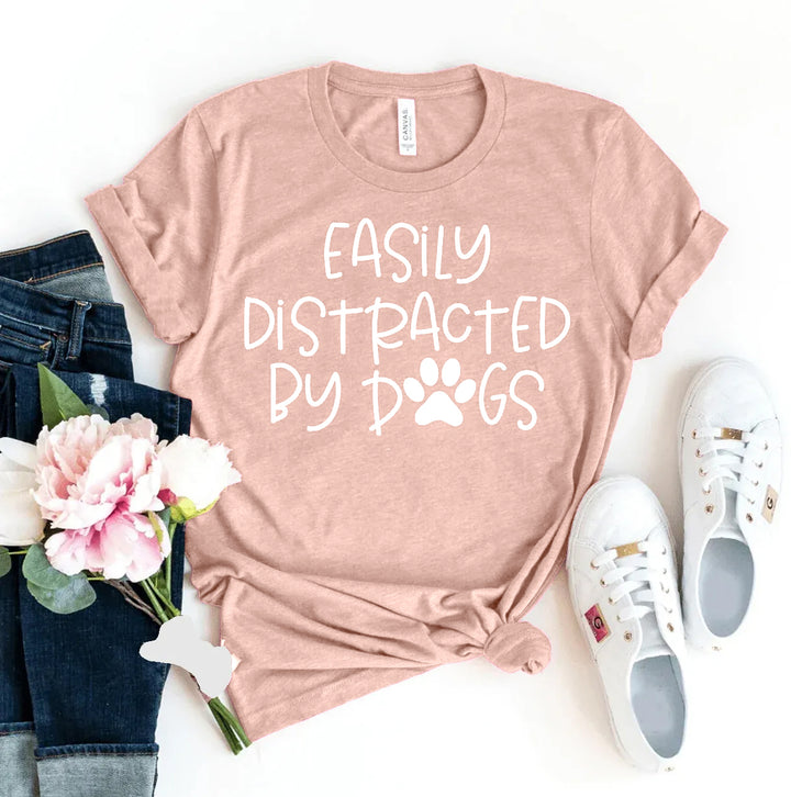 Peach t-shirt with &