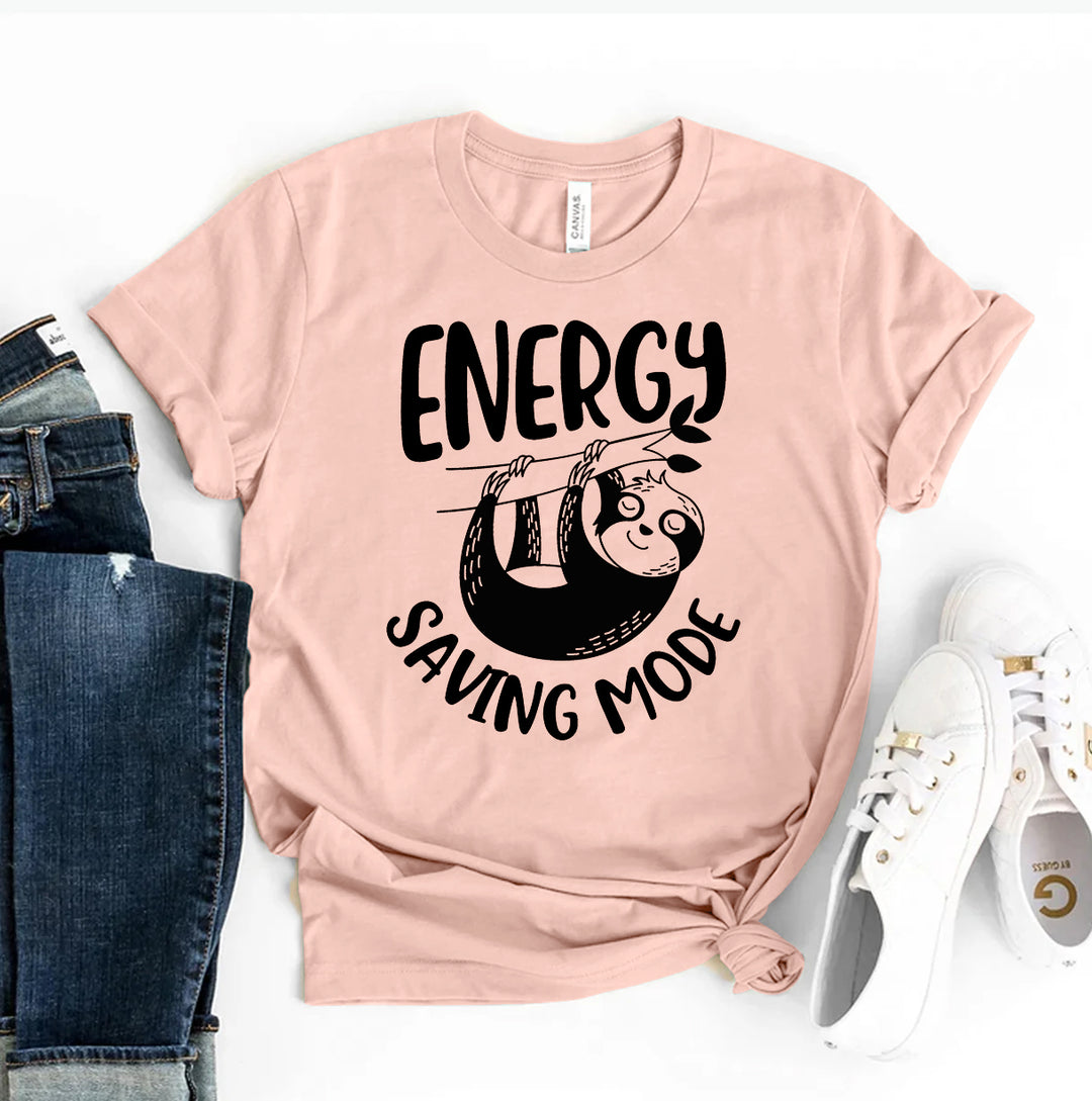 Peach Tee with &