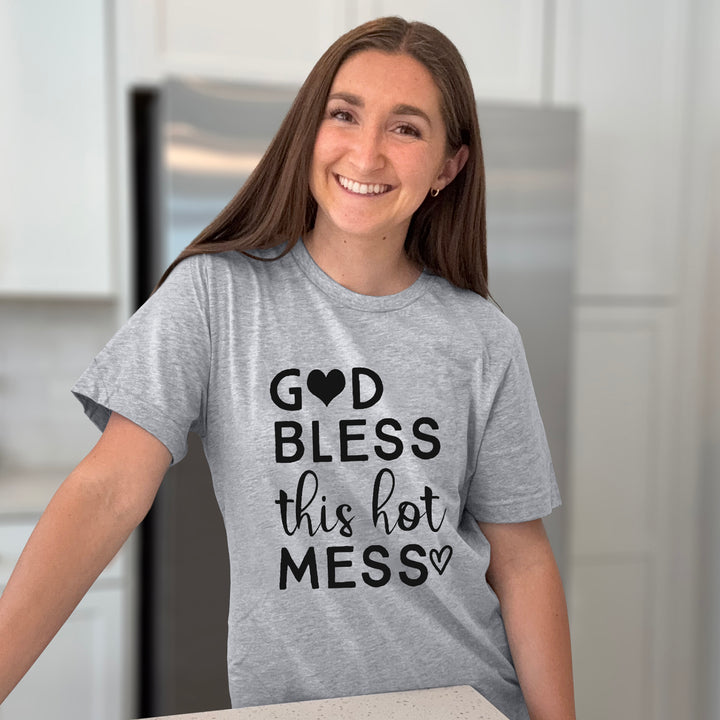 God Bless This Hot Mess Graphic Tee