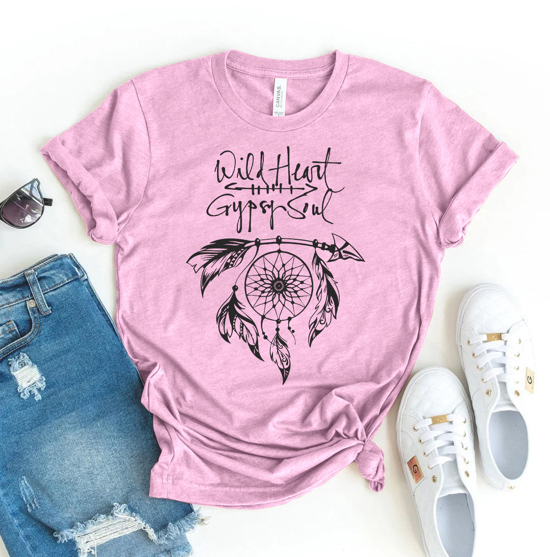 Pink t-shirt with &