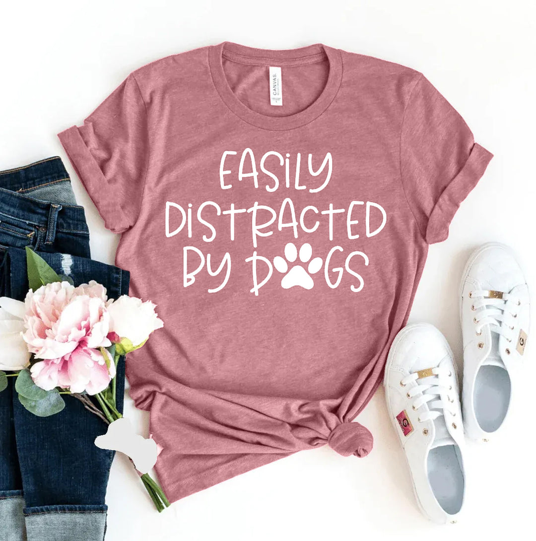 Mauve t-shirt with &