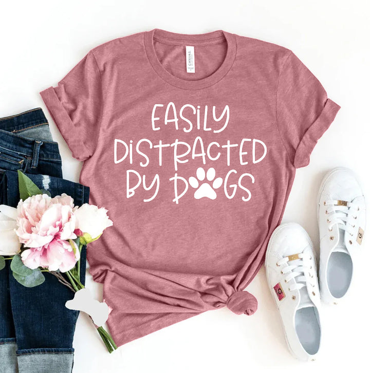 Mauve t-shirt with &