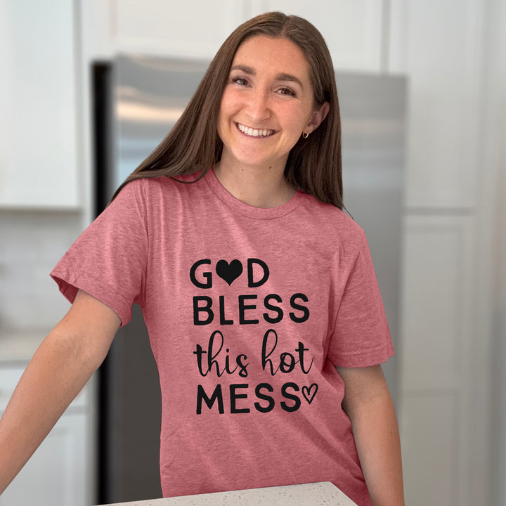 God Bless This Hot Mess Graphic Tee