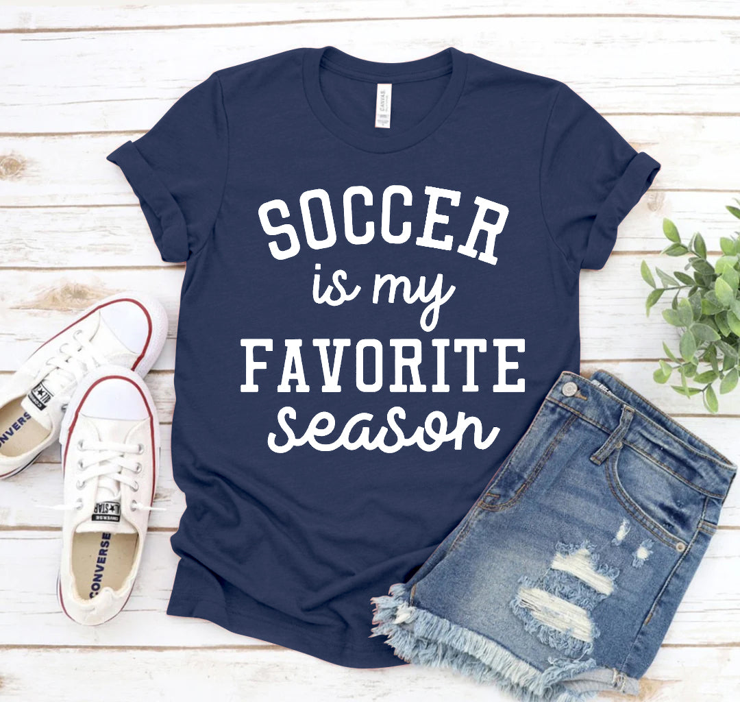 Navy blue t-shirt with &
