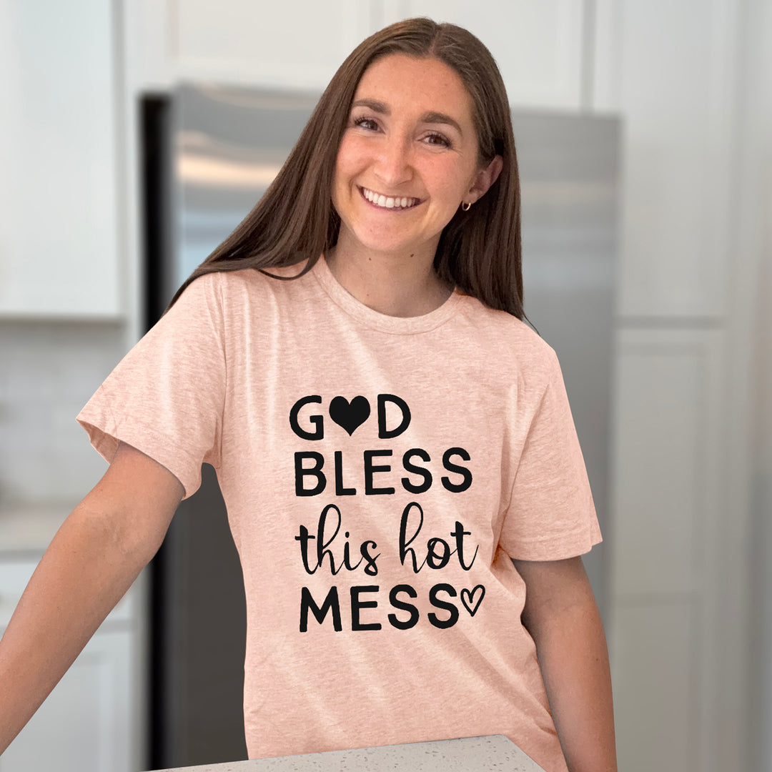 God Bless This Hot Mess Graphic Tee