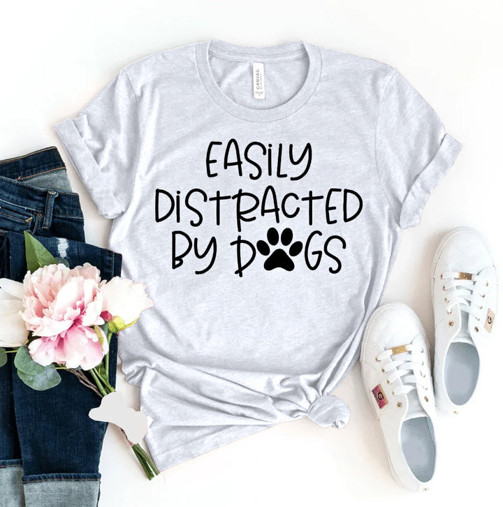 Gray t-shirt with &