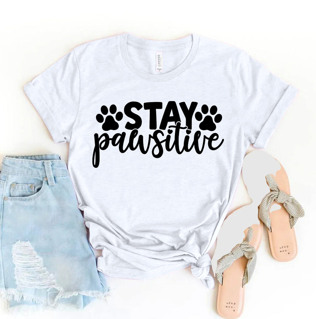 White t-shirt with &