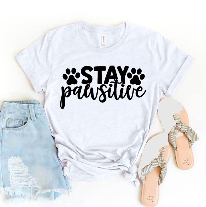 White t-shirt with &