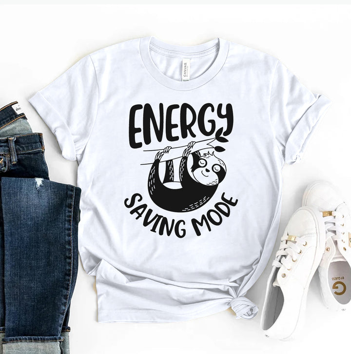 White t-shirt with &