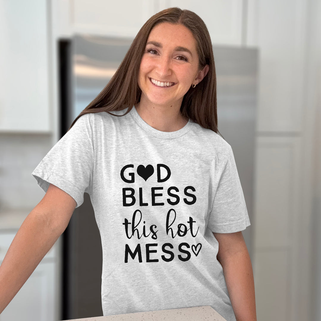 God Bless This Hot Mess Graphic Tee