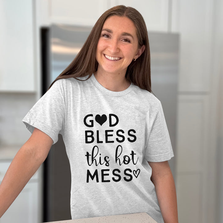 God Bless This Hot Mess Graphic Tee