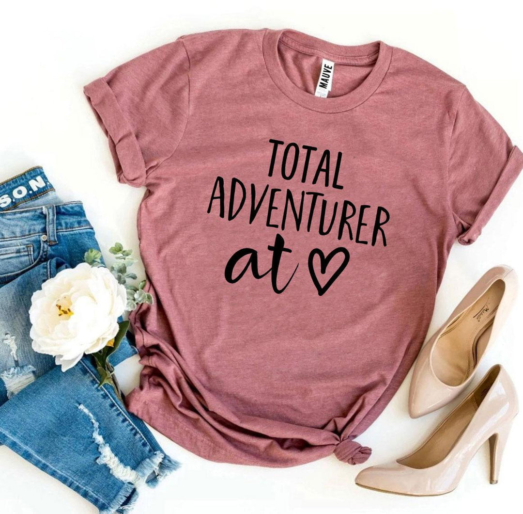 Mauve t-shirt with &