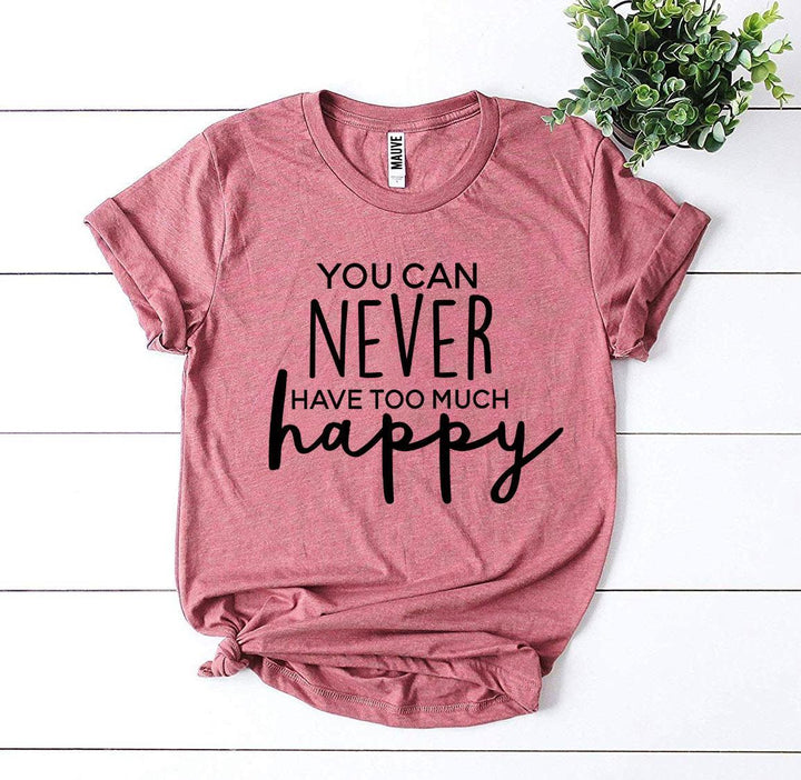 Mauve t-shirt with &