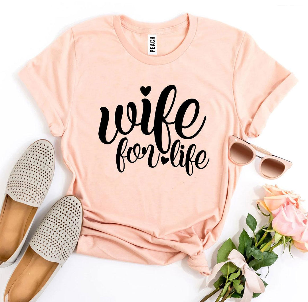 Peach t-shirt with &