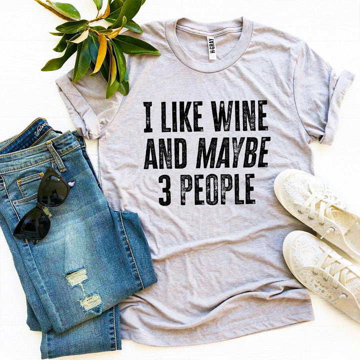 Heather gray t-shirt with &
