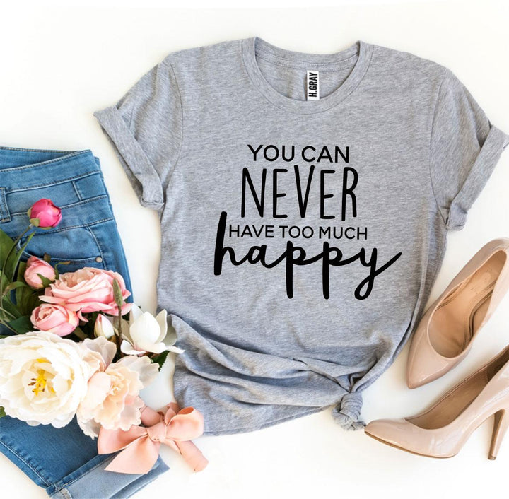 H gray t-shirt with &