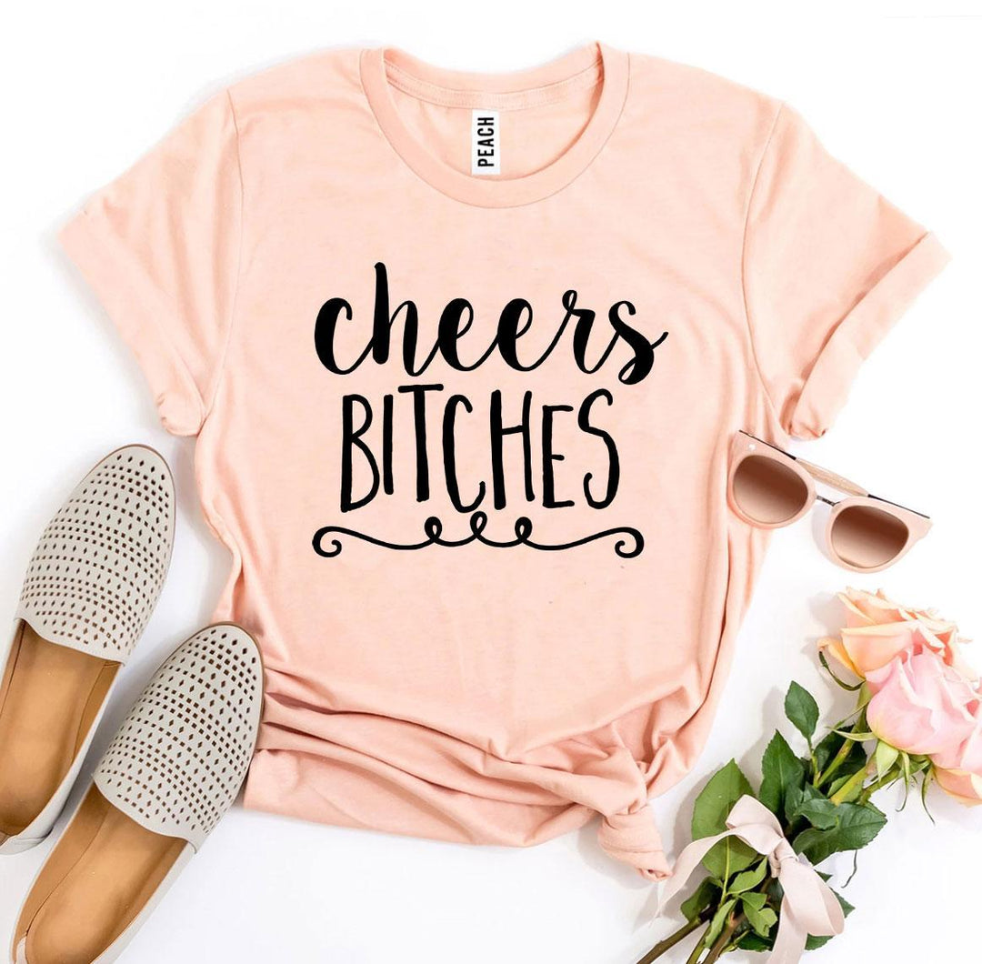 Peach t-shirt with &