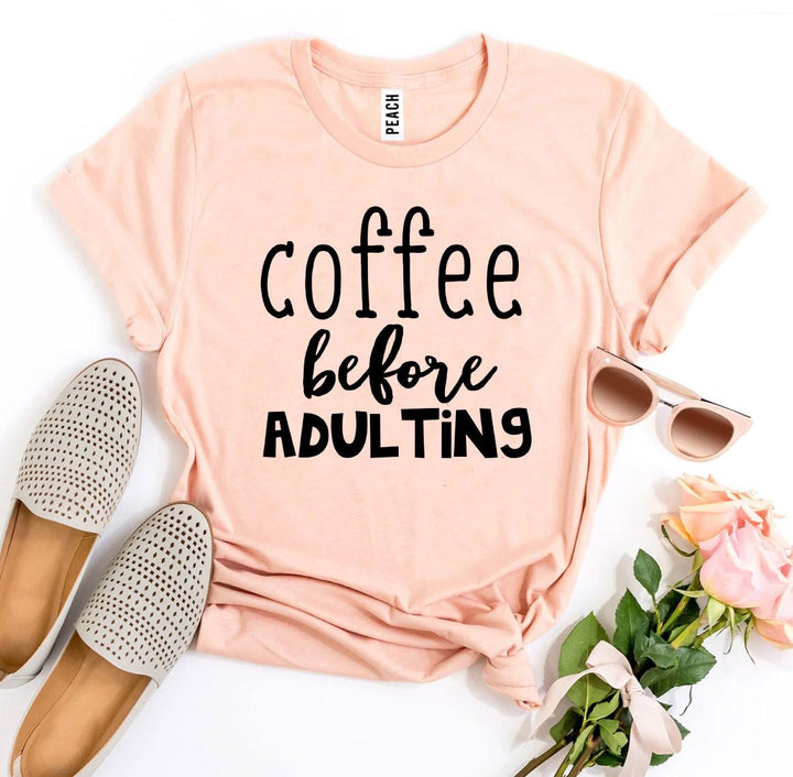 Peach t-shirt with &