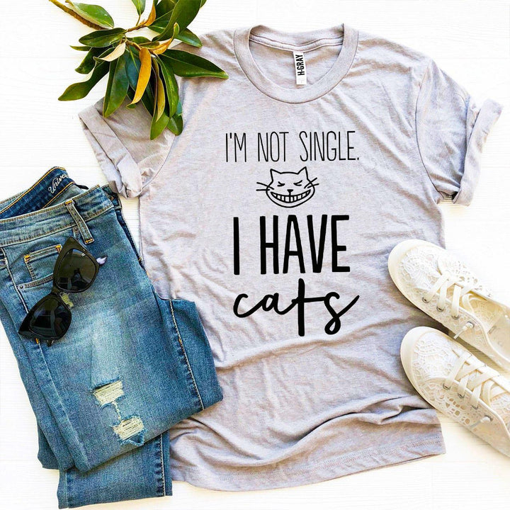 Heather gray t-shirt with &