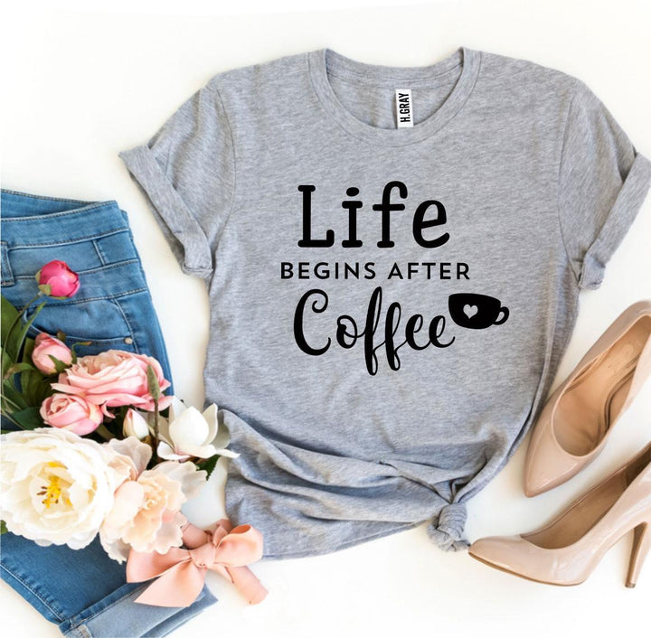 Gray t-shirt with &