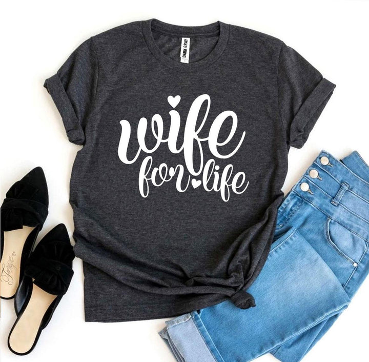 Dark gray t-shirt with &