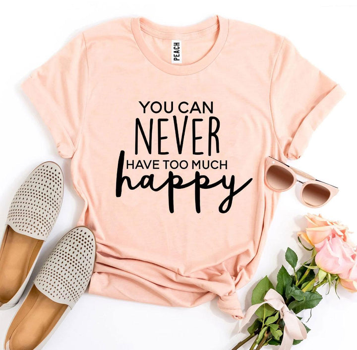 Peach t-shirt with &