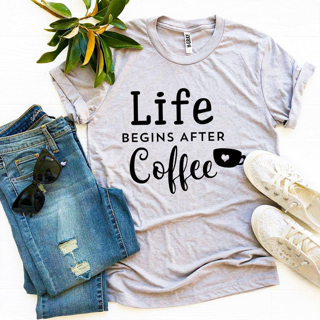 Gray t-shirt with &