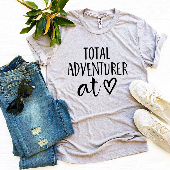 Heather gray t-shirt with &