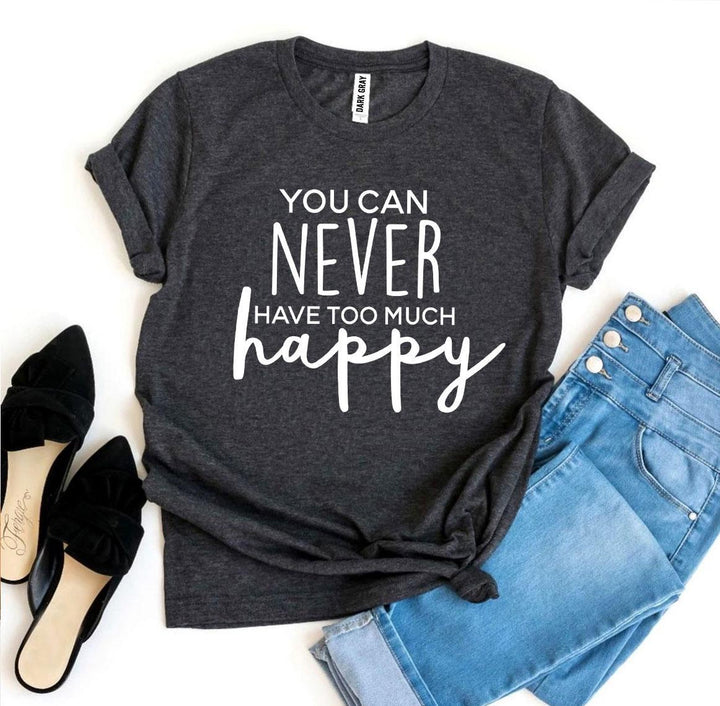 Dark gray t-shirt with &