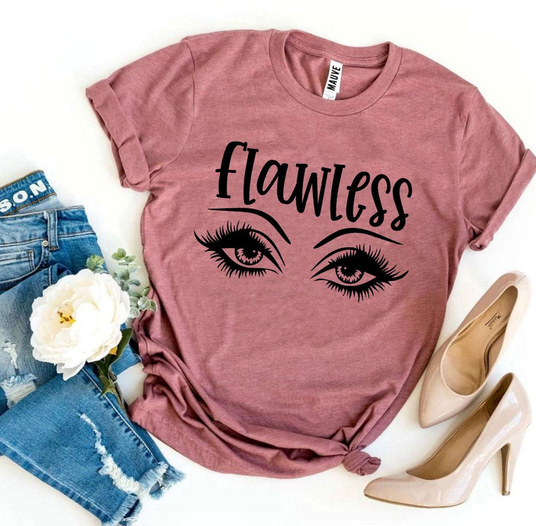 Mauve t-shirt with &