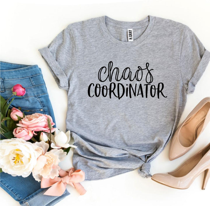 Chaos Coordinator Graphic Tee - Heather Gray Colour