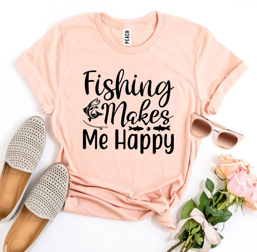 Peach t-shirt with &