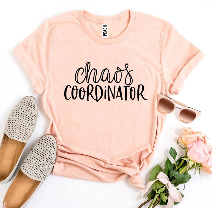 Chaos Coordinator Graphic Tee - Peach Colour