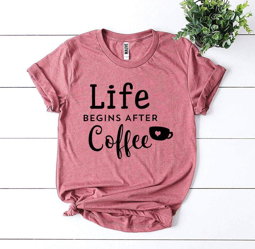 Mauve t-shirt with &