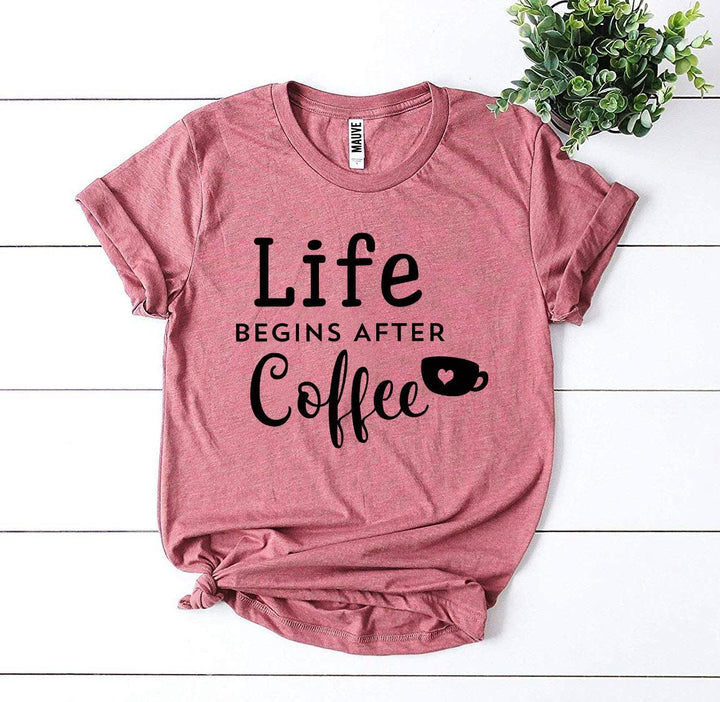 Mauve t-shirt with &