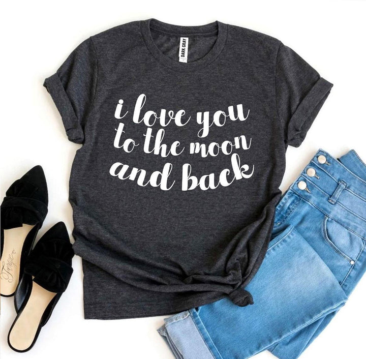 Dark gray t-shirt with &