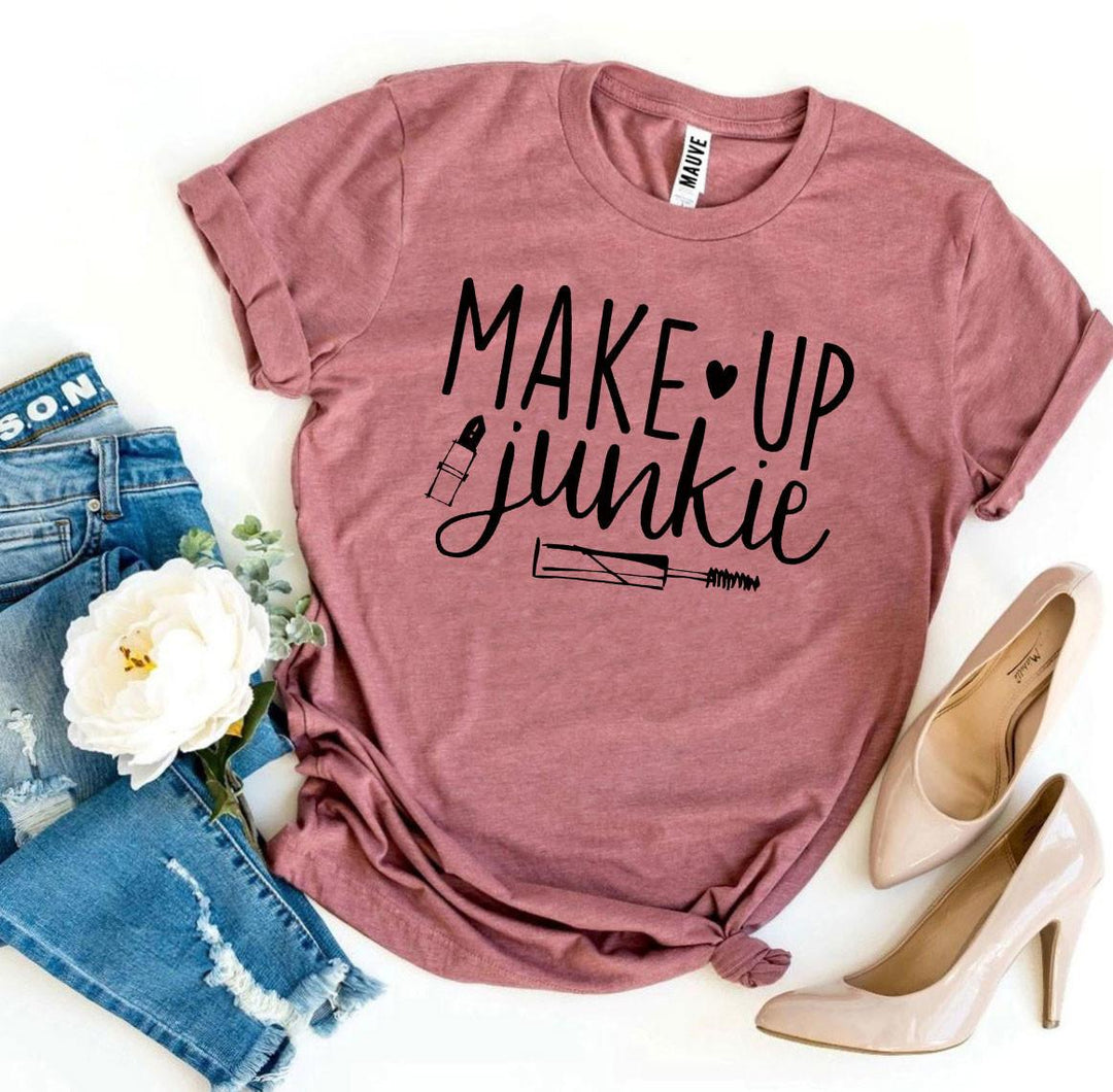 Mauve t-shirt with &