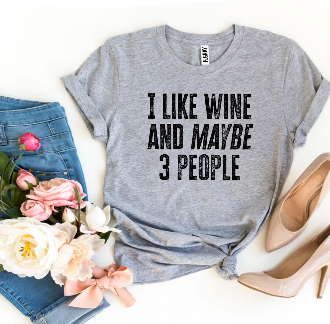 Heather gray t-shirt with &