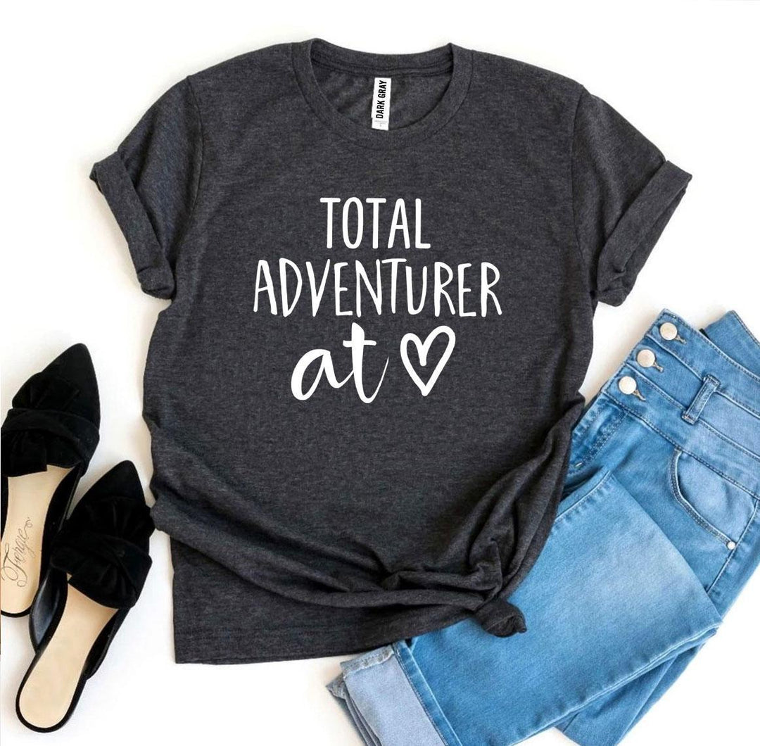 Dark gray t-shirt with &