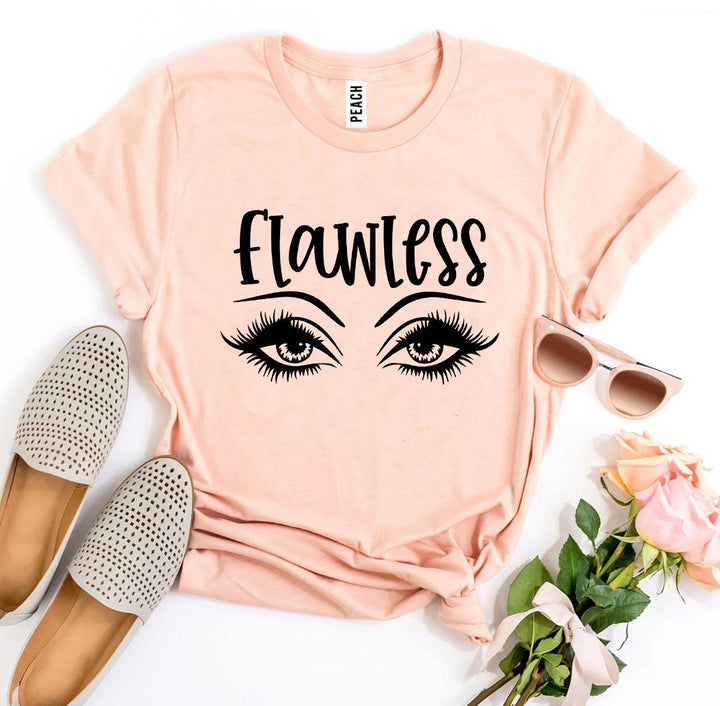 Peach t-shirt with &