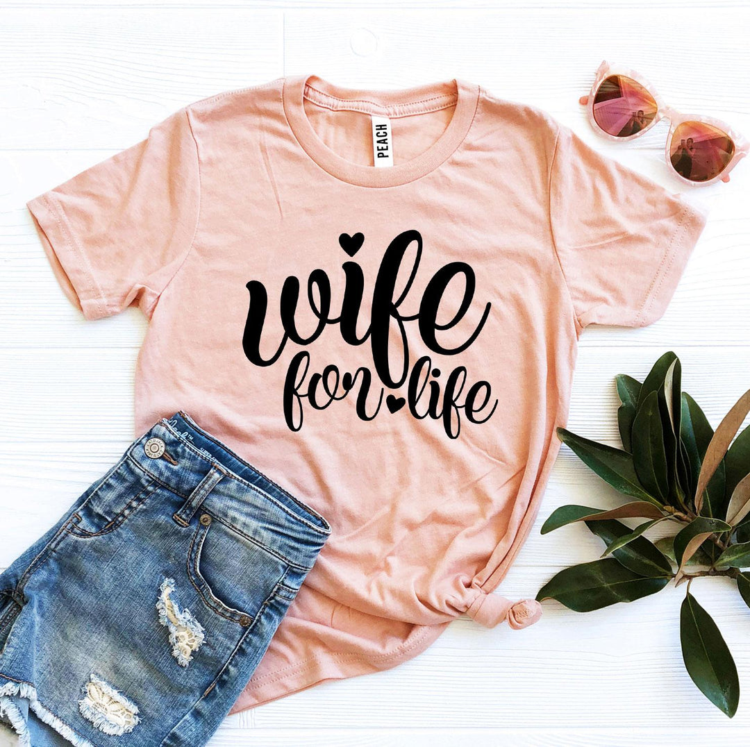 Peach t-shirt with &
